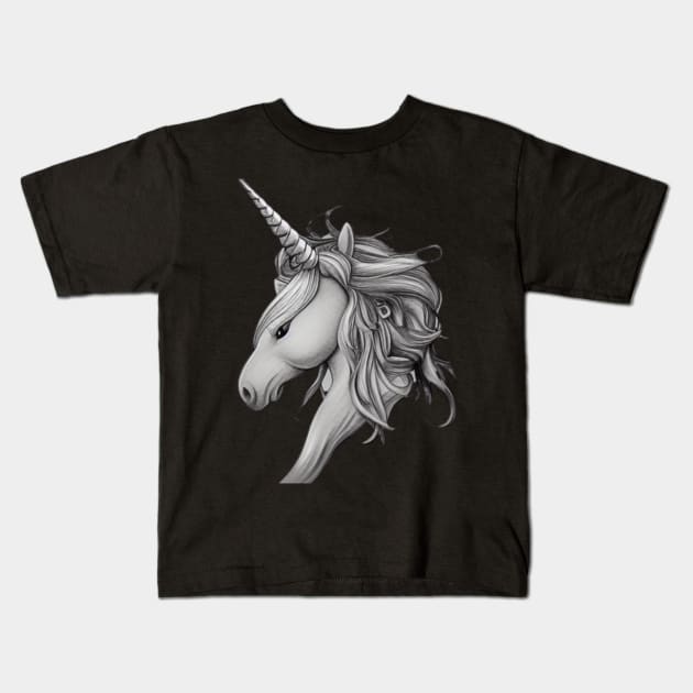 Unicorn Vintage Kids T-Shirt by Shadowbyte91